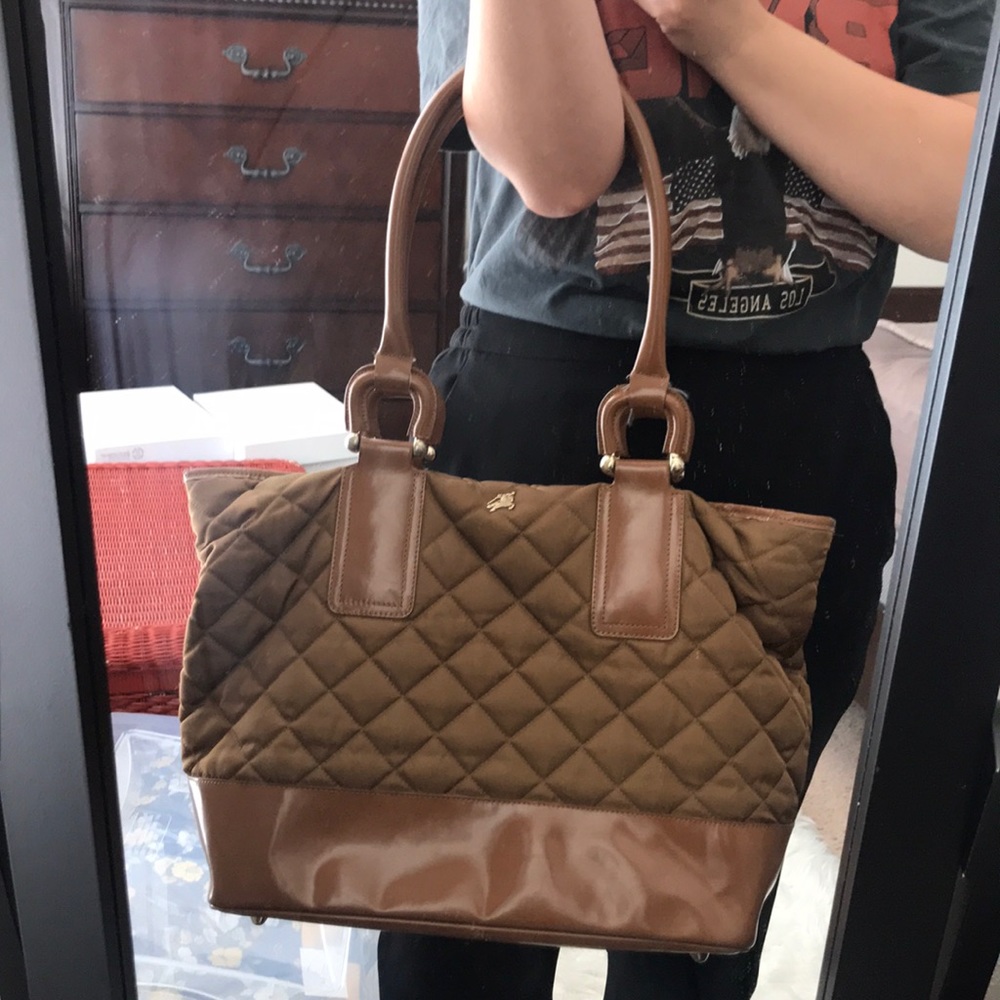 Burberry brown nylon Tote - Picture 12 of 13